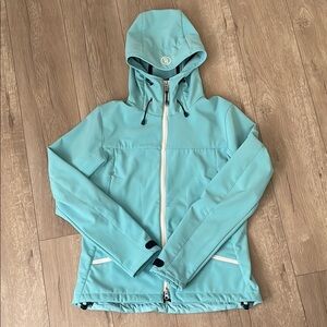Bogner Fire + Ice Women’s blue hooded ski jacket size medium